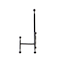 Set of 3" Black Metal Modern Easel, 12", 10", 8"